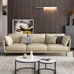 Sofa văng cao cấp màu vàng
