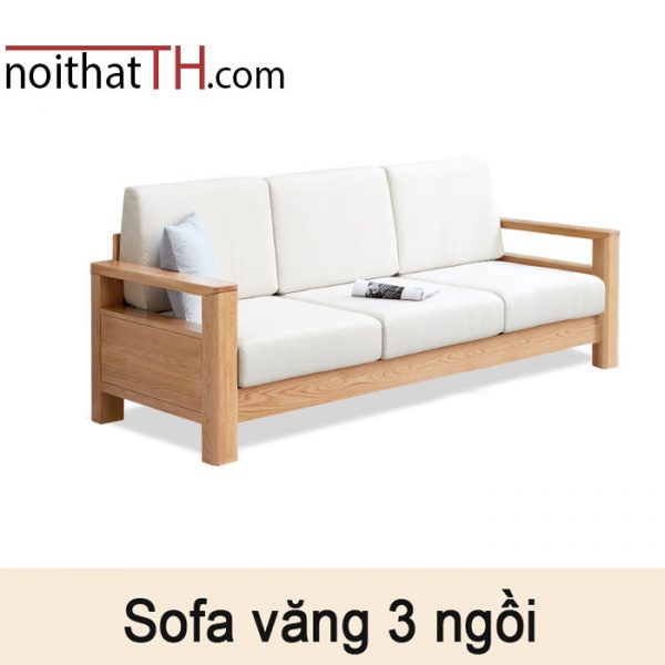 Sofa văng gỗ 3 phần ngồi