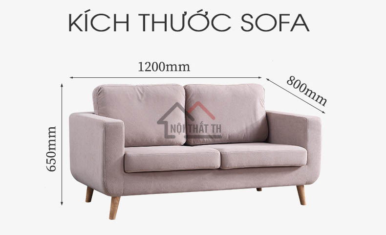 Kích thước sofa văng nỉ