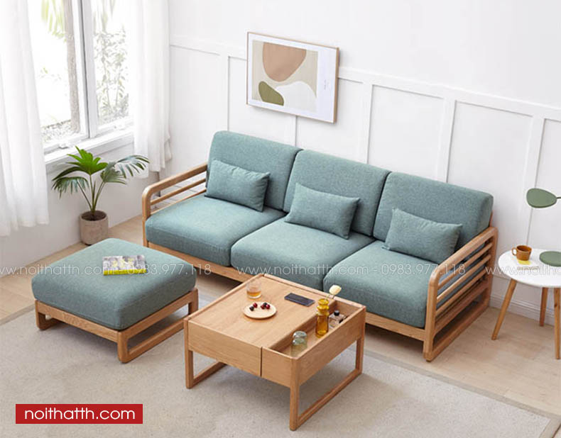 Ghế sofa gỗ sồi