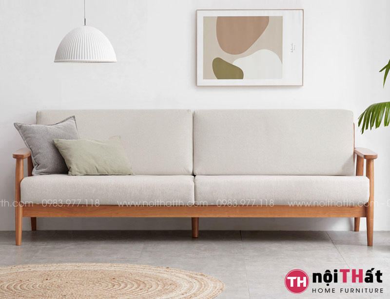 Sofa gỗ dạng văng phòng khách