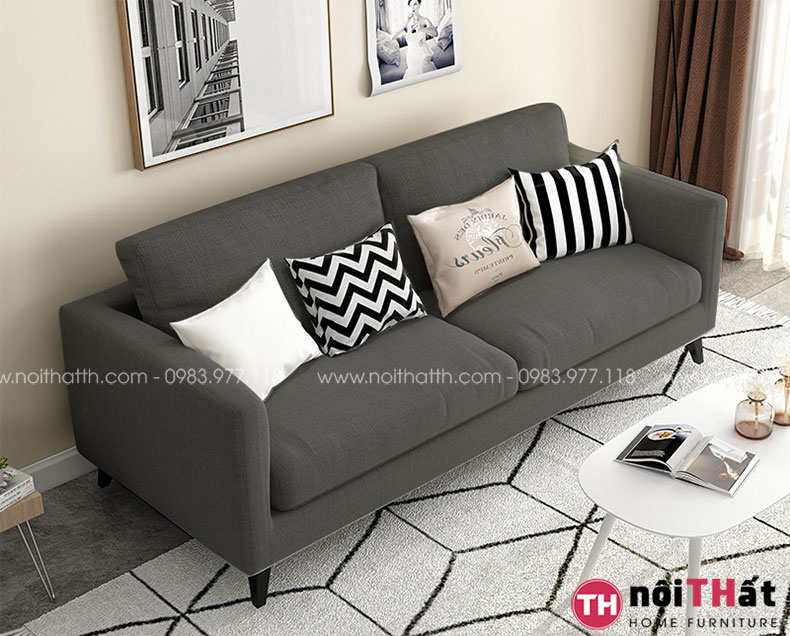 Sofa nỉ đẹp dạng văng phòng khách