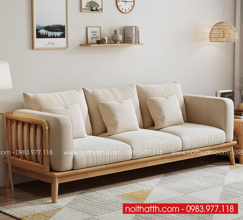 Sofa văng gỗ hiện đại phòng khách